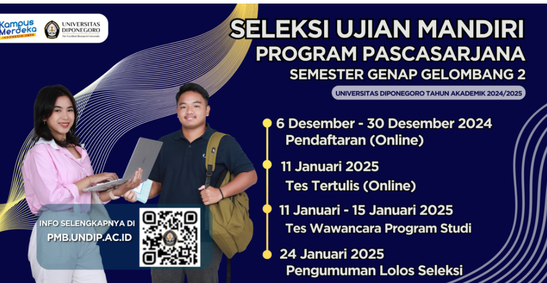 Seleksi Ujian Mandiri Pascasarjana dan Profesi Semester Genap Gelombang 2