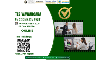 Tes Wawancara UM S2 Kimia Gasal 2025-2026 Gelombang 1