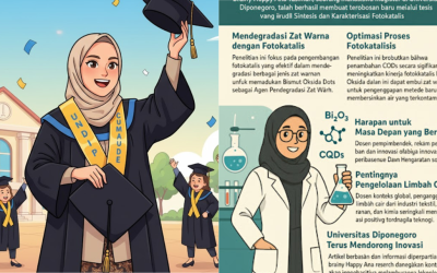Mahasiswa Magister Kimia Undip, Brainy Happy Ana Tasiman, Membuat Terobosan Baru dalam Fotokatalisis